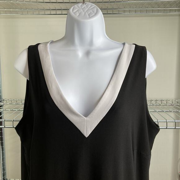 Lauren Ralph Lauren Black Wide‎ Leg Jumpsuit Size 1X Flowy Boho Retro Vibes - Picture 8 of 13